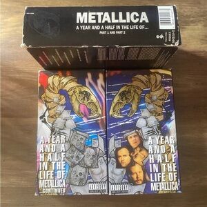 Metallica A Year And A Half In The Life Of….Part 1 and Part 2 VHS Video Tapes
